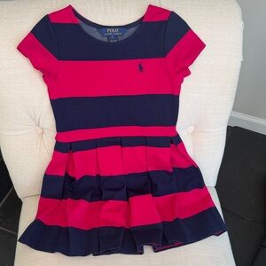Polo by Ralph Lauren Kids Dress - Pink and Navy Stripes